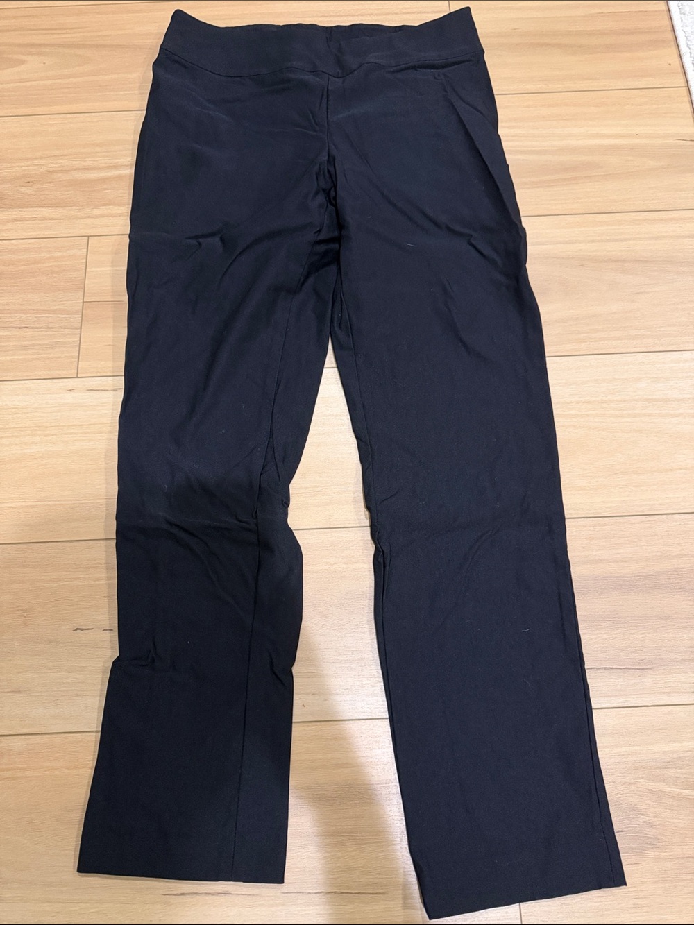 NIC+ZOE Black Straight-Leg Stretch Pants NWOT
